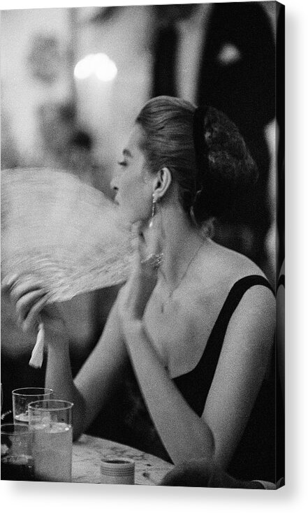 People Acrylic Print featuring the photograph Capucine by Slim Aarons