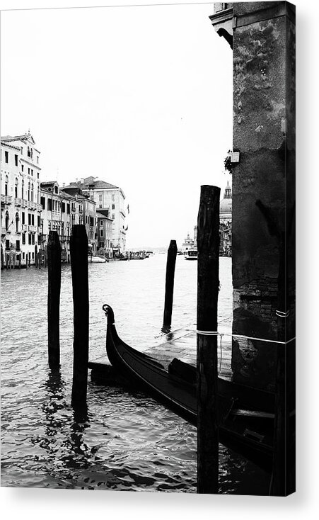 Grand Canal Acrylic Print featuring the photograph Grand Canal in Venice Italy by Georgia Clare