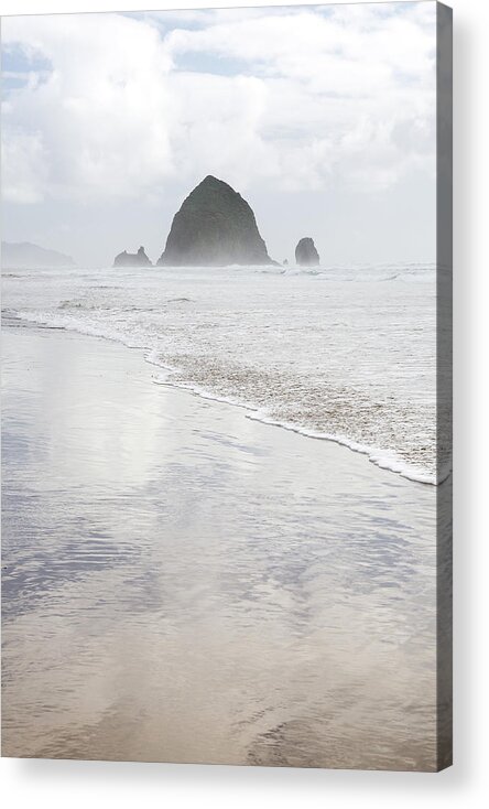 Haystack Rock Acrylic Print featuring the photograph Haystack Rock by Tim Newton