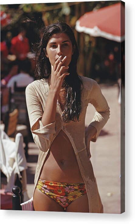 People Acrylic Print featuring the photograph Inez Calleja by Slim Aarons