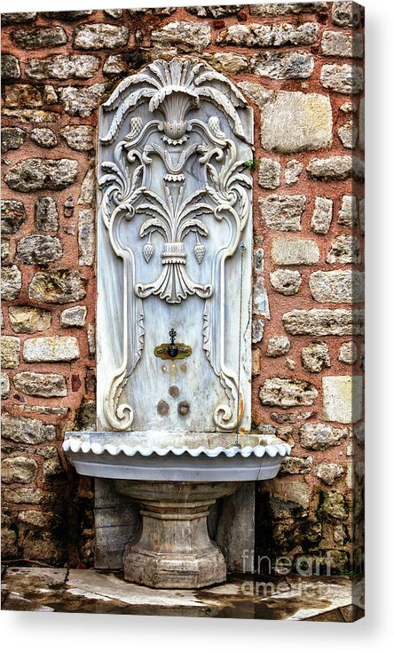 Ablution Fountain Acrylic Print featuring the photograph Istanbul Ablution Fountain by John Rizzuto