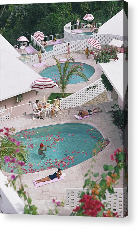 Apartment Acrylic Print featuring the photograph Las Brisas Hotel by Slim Aarons