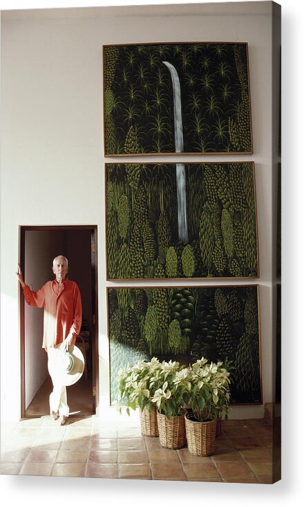 People Acrylic Print featuring the photograph Lawrence Peabody by Slim Aarons