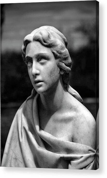 Cemetary Acrylic Print featuring the photograph Madonna in Cemetary II by Jon Glaser