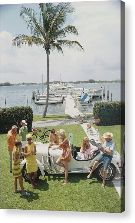People Acrylic Print featuring the photograph Palm Beach Society by Slim Aarons