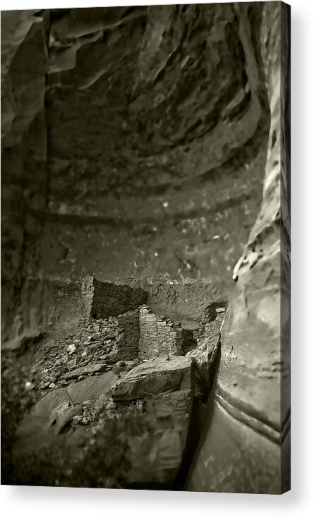 Indian Ruins Acrylic Print featuring the photograph Dwelling 2 by Lou Novick