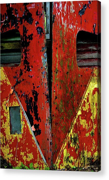  Acrylic Print featuring the photograph Red Mask by Wendell Lowe