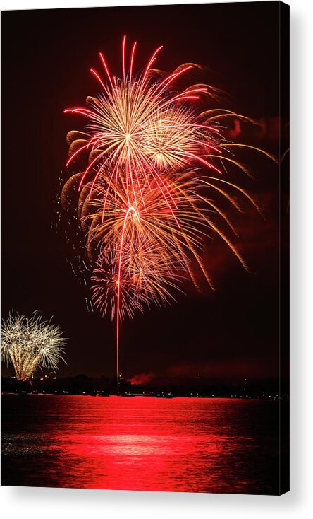 Southlake Acrylic Print featuring the photograph Southlake Fireworks 5 by HawkEye Media