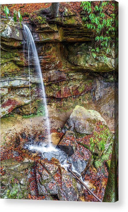 Water Falls Acrylic Print featuring the photograph Bell Falls by Ed Newell