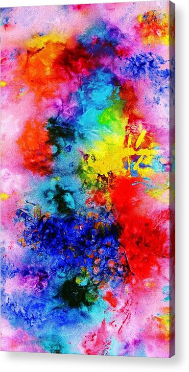 Healing Energy Spiritual Contemporary Art Acrylic Print featuring the painting ColorScapes 23 by Helen Kagan
