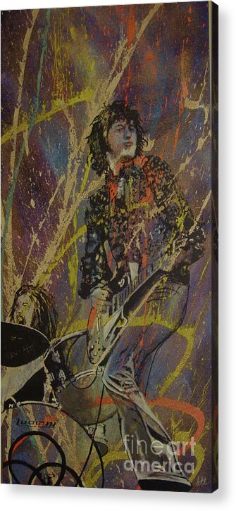 Led Zeppelin Acrylic Print featuring the painting Perfect Alchemy by Stuart Engel