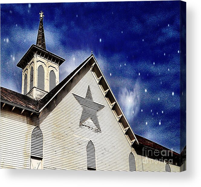 Star Acrylic Print featuring the digital art Angels Among Us #2 by Kevyn Bashore