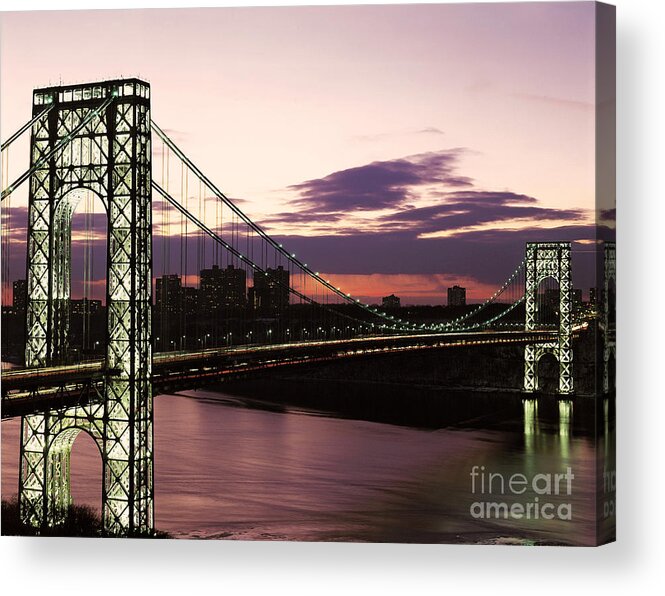 Gw Bridge Acrylic Print featuring the photograph George Washington Bridge #1 by Rafael Macia