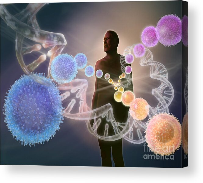 Art Acrylic Print featuring the photograph Human Stem Cells #1 by Jim Dowdalls