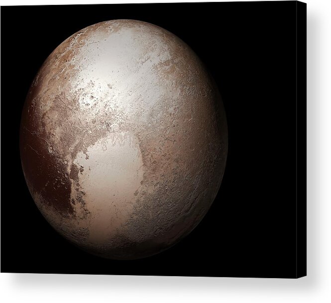 Artwork Acrylic Print featuring the photograph Pluto From Space #1 by Mikkel Juul Jensen