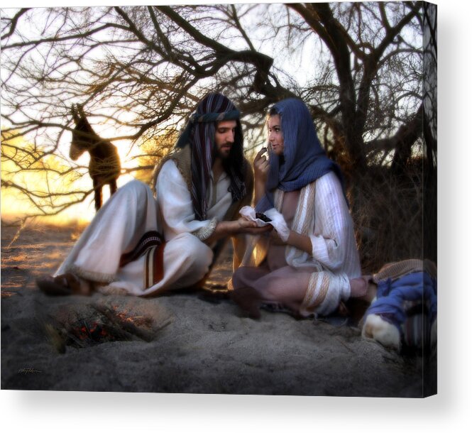 Christ Child Acrylic Print featuring the photograph Provide #1 by Helen Thomas Robson