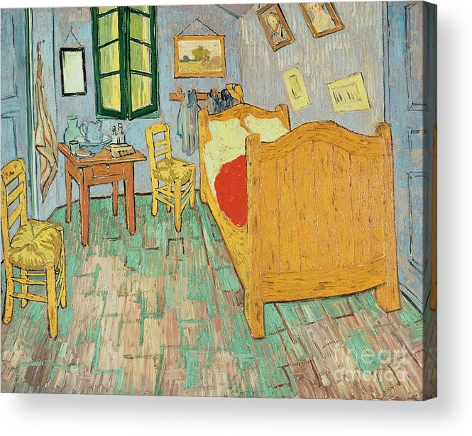 Van Goghs Bedroom At Arles Acrylic Print By Vincent Van Gogh,Kitchen Curtains For Small Windows