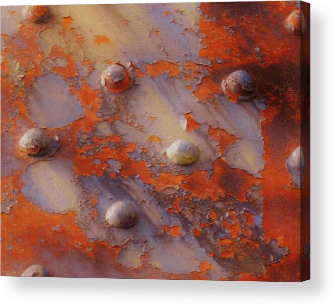 Rust Photographs Acrylic Print featuring the photograph Wax and Wane #1 by Charles Lucas