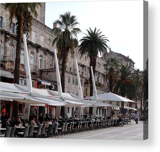 Mediterranean Acrylic Print featuring the photograph Views Of Split Croatia #11 by Rick Rosenshein