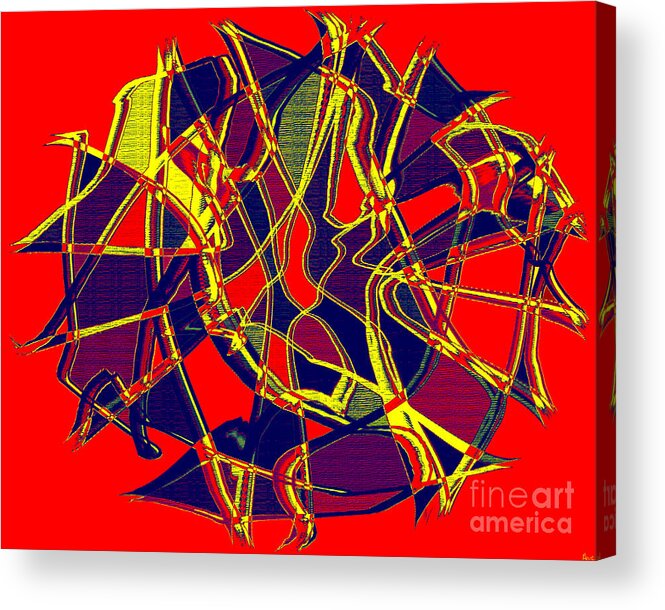 Abstract Acrylic Print featuring the digital art 1010 Abstract Thought by Chowdary V Arikatla