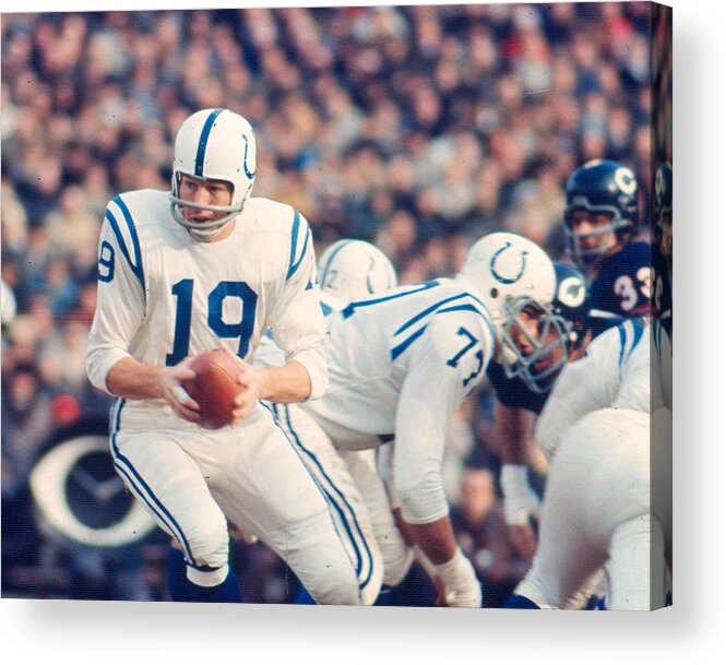 classic Acrylic Print featuring the photograph Johnny Unitas #4 by Retro Images Archive