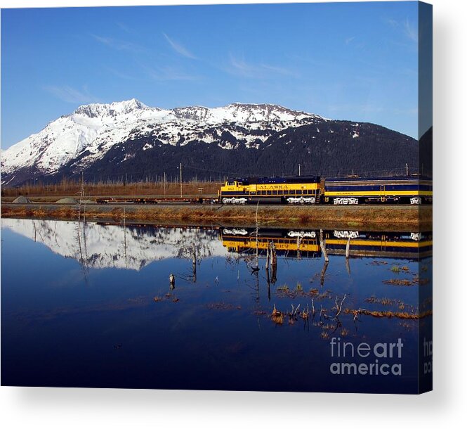 Passing Reflection Acrylic Print featuring the photograph Passing Reflection 1 by Mel Steinhauer