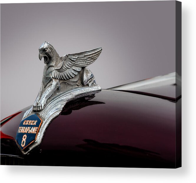 Frank J Benz Acrylic Print featuring the photograph 1933 Essex Hood Ornament by Frank J Benz