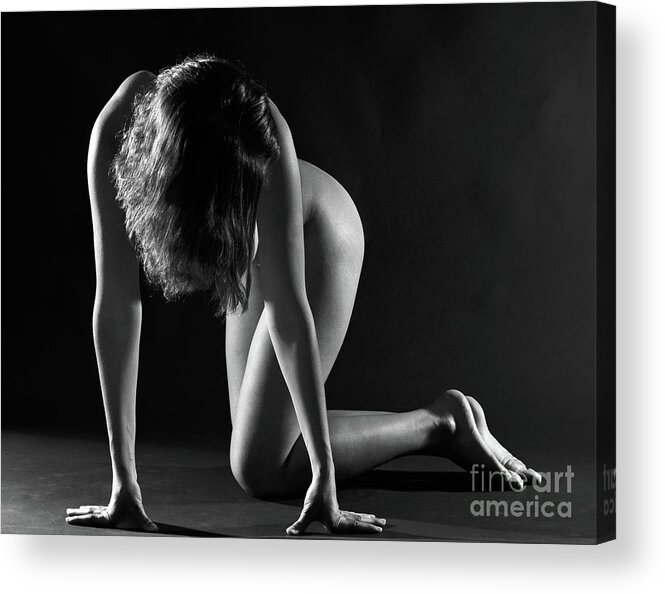 Nude Acrylic Print featuring the photograph Untitled #3 by Catherine Lau