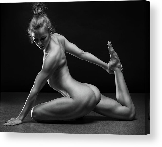 Fine Art Nude Acrylic Print featuring the photograph Bodyscape #65 by Anton Belovodchenko