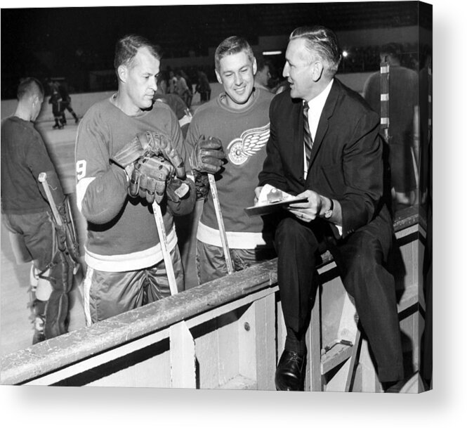 classic Acrylic Print featuring the photograph Gordie Howe #8 by Retro Images Archive