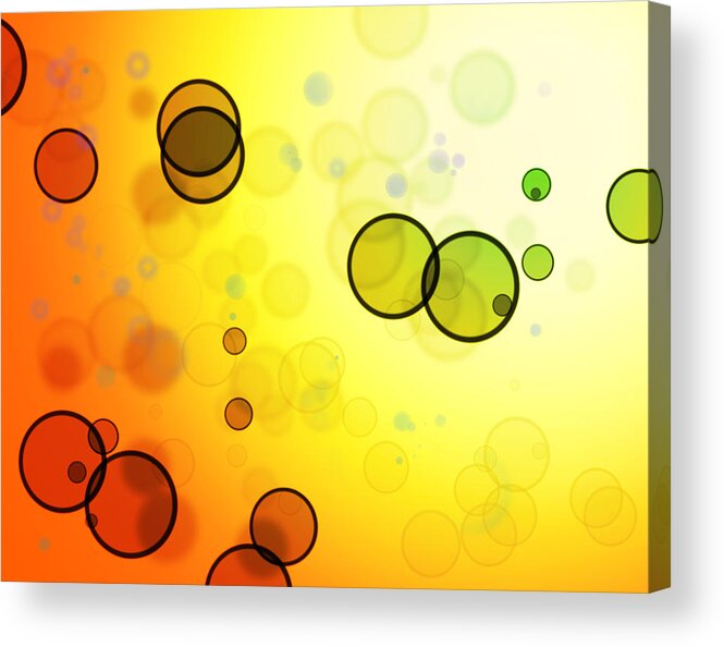Color Acrylic Print featuring the photograph Abstract background #86 by Les Cunliffe