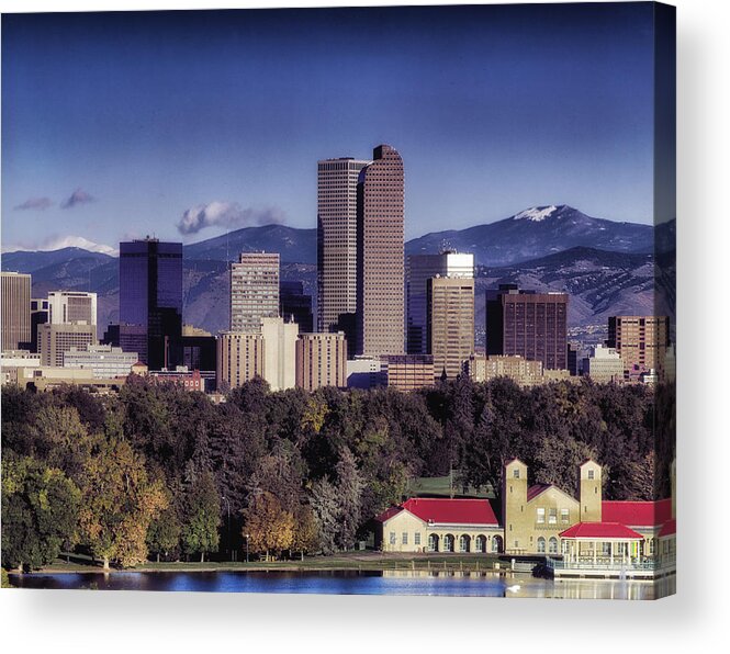 Denver Acrylic Print featuring the photograph A Denver Autumn by Mountain Dreams