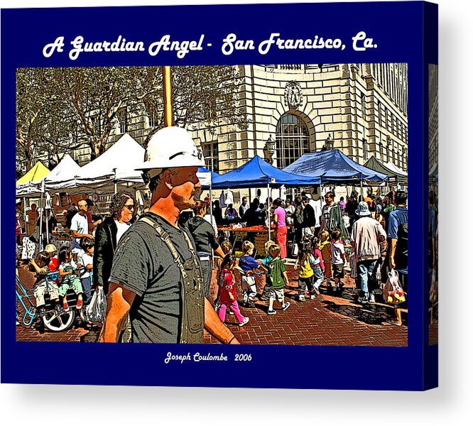 Guardian Angel Acrylic Print featuring the digital art A Guardian Angel by Joseph Coulombe