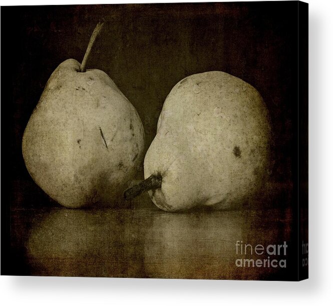 Pear Acrylic Print featuring the photograph A Pair of Pears by Patricia Strand