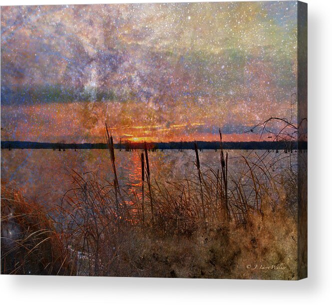 J Larry Walker Acrylic Print featuring the digital art A Sunrise To Remember by J Larry Walker
