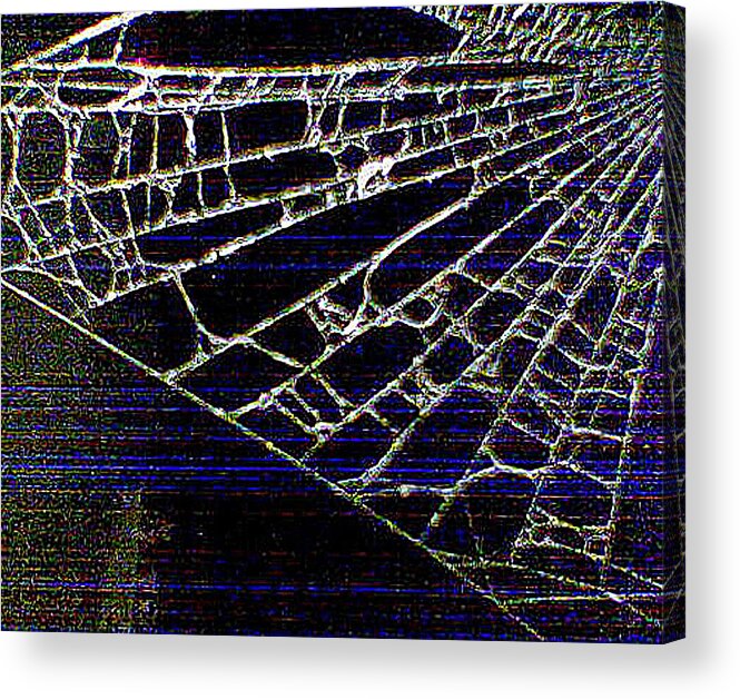 Abstract Acrylic Print featuring the photograph Abstract - Arachnid View by Richard Reeve