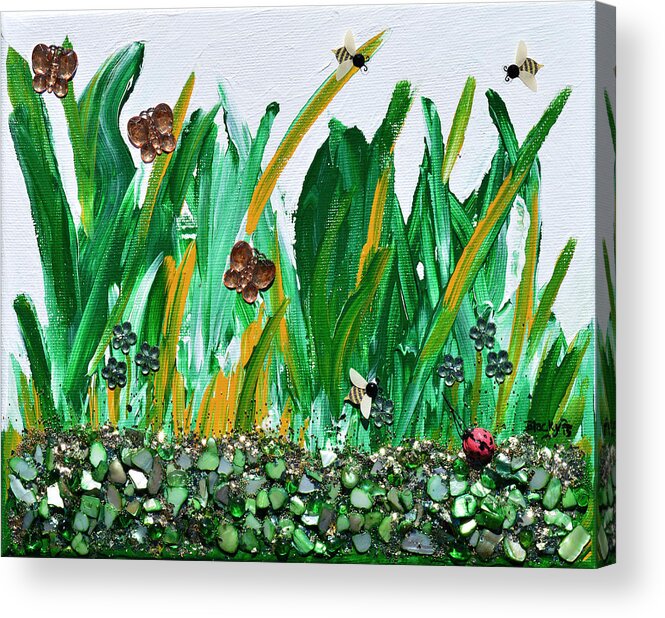 Modern Acrylic Print featuring the painting Abundance Of Spring by Donna Blackhall