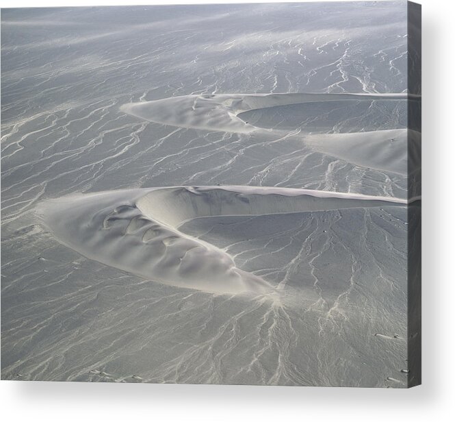 Feb0514 Acrylic Print featuring the photograph Aerial Of Barchan Dunes Skeleton Coast by Gerry Ellis