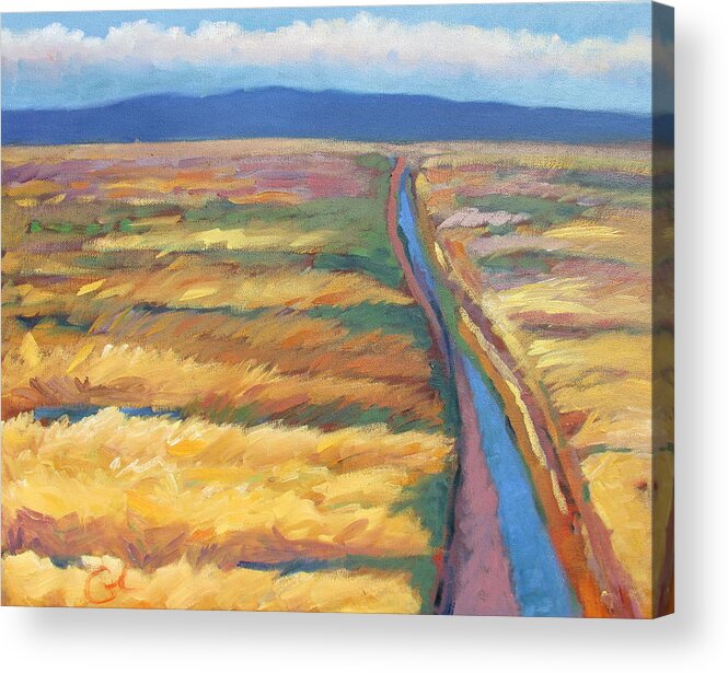 Landscape Acrylic Print featuring the painting After the Rain by Gary Coleman