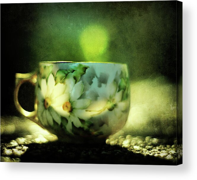 Daisy Acrylic Print featuring the photograph Afternoon Tea by Rebecca Sherman