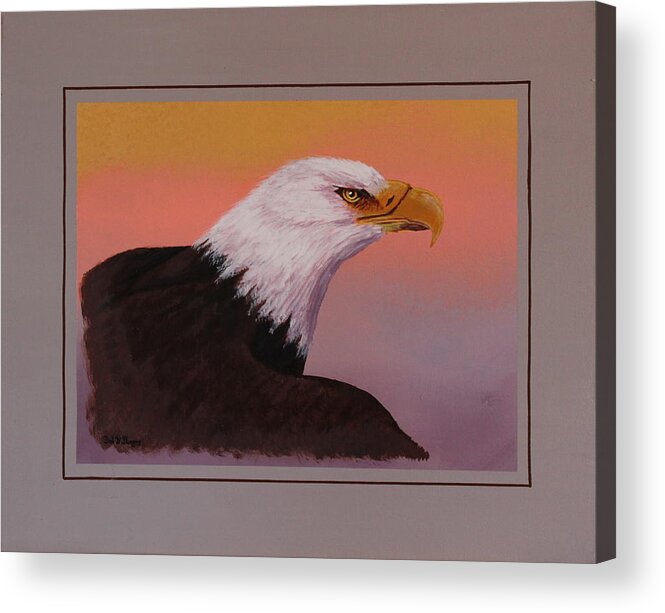 Eagle Acrylic Print featuring the painting American Legacy by Bob Williams