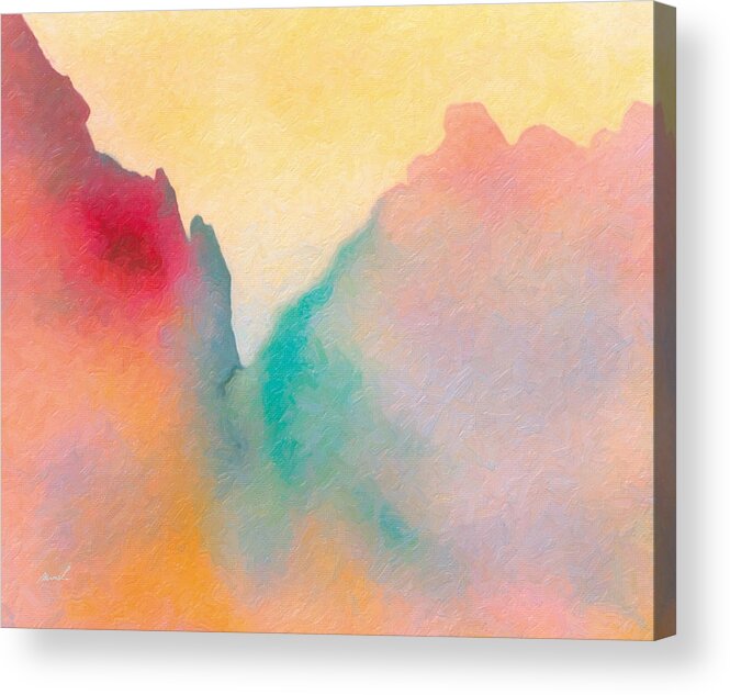 Fantasy Acrylic Print featuring the painting Amorphous 50 by The Art of Marsha Charlebois