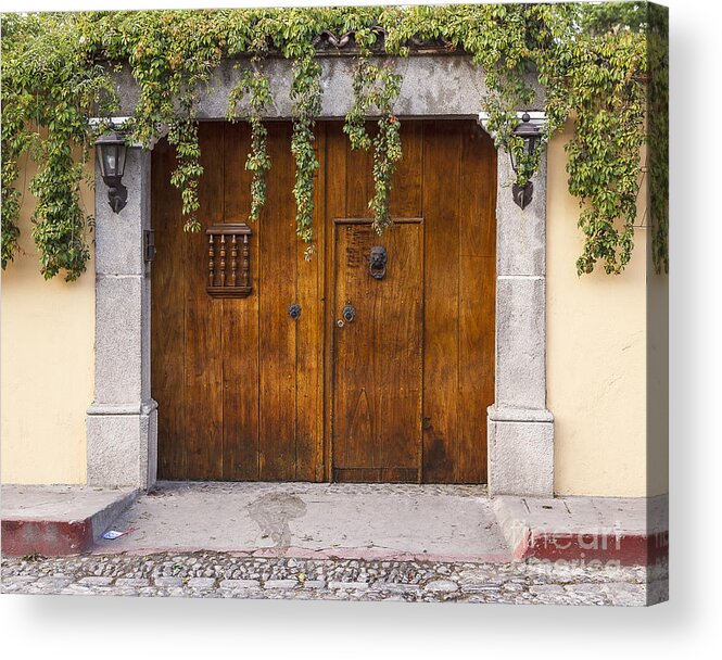 Guatemala Acrylic Print featuring the photograph Antigua Doors by Scott Kerrigan