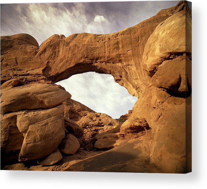 Arches National Park Acrylic Print featuring the photograph Arches National Park-001 by Mark Langford