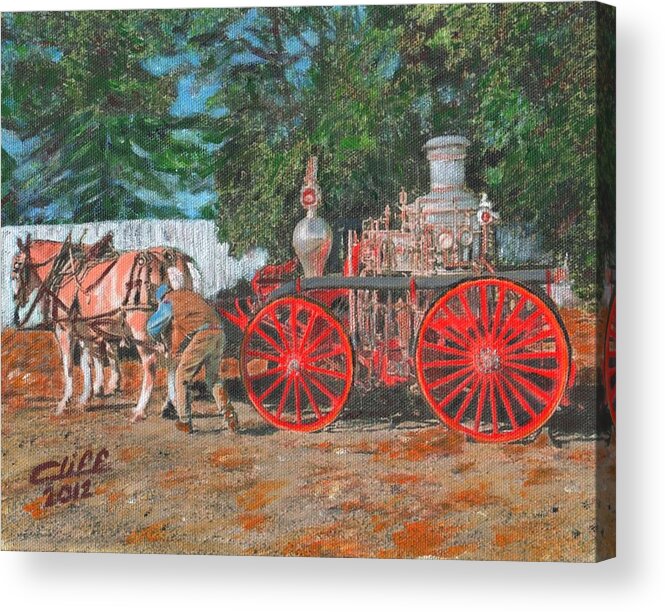 Horses Acrylic Print featuring the painting Ashland No.1 by Cliff Wilson