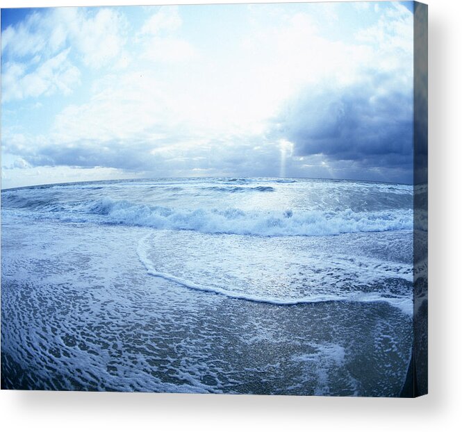 Denmark Acrylic Print featuring the photograph Atlantic on the Rise by Jan W Faul