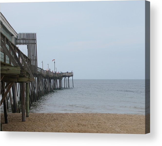 Avalon Pier Acrylic Print featuring the photograph Avalon Pier by Cathy Lindsey