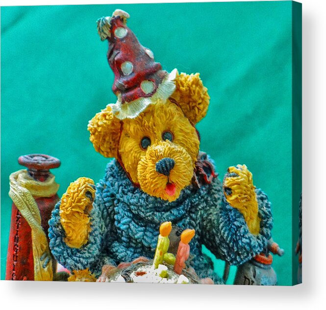 Boyds Bear Acrylic Print featuring the photograph Birthday by Dennis Dugan