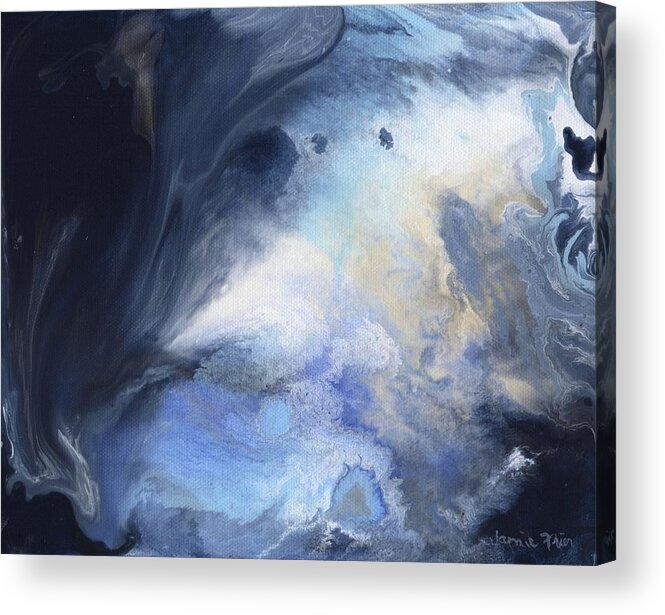 Blue Acrylic Print featuring the painting Blue Heavens by Jamie Frier