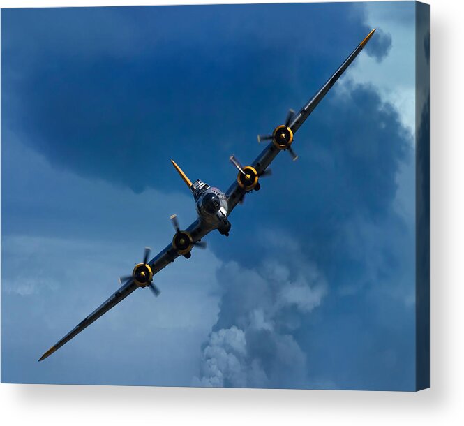 3scape Acrylic Print featuring the photograph Boeing B-17 Flying Fortress by Adam Romanowicz